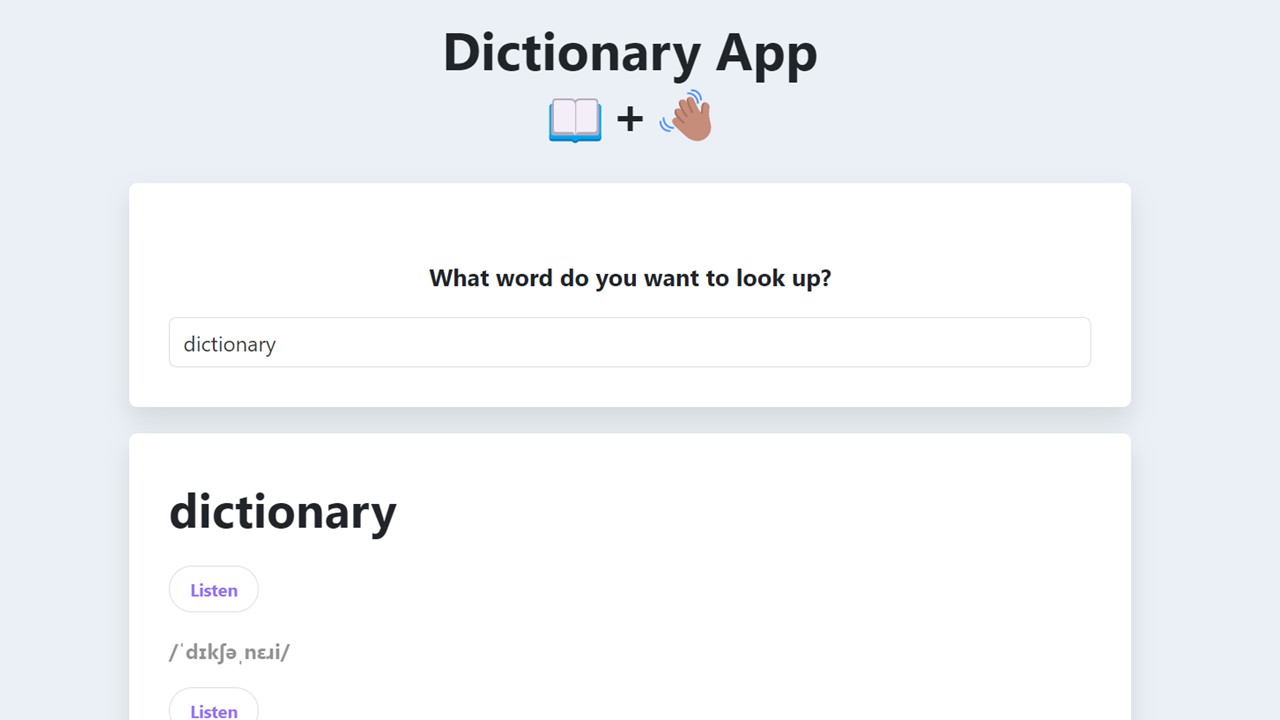 dictionary app